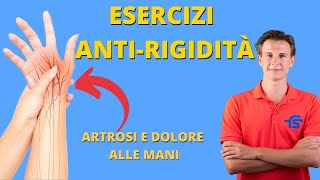 ESERCIZI MOLTO EFFICACI PER IL DOLORE ALLE MANI E ALLE DITA [upl. by Atteuqehs863]