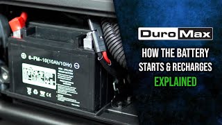 How DuroMax Portable Generator Batteries Start amp Recharge FAQ [upl. by Ender609]