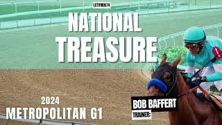 Bob Baffert Proves He Can Win Whenever He Wants National Treasure Metropolitan 2024 Met Mile 2024 [upl. by Drucilla]