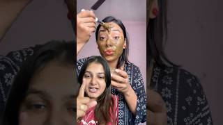 OMG😨 full face Mehndi makeup tutorial makeup skincare makeuptutorial makeuphacks [upl. by Reywas]