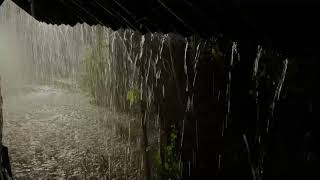 Try Listening In 3 Minutes To Sleep Instantly With Heavy Rain On Tent Roof amp Strong Thunder Sounds [upl. by Kere]