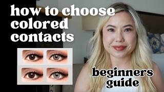 👀 ✨ How to choose the right colored contacts  Dark Brown Eyes Try On Beginners Guide [upl. by Rattan]