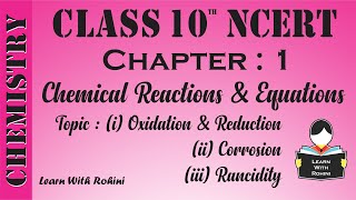 Oxidation amp Reduction  Chapter 1  Chemical Reactions amp Equations  NCERT  Chemistry  Tamil [upl. by Brezin]