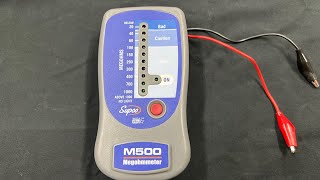 Supco M500 Megohmmeter Use HVAC Tools [upl. by Atteval]