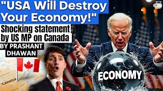 USA Should Destroy Canadas Economy  Viral Video of US Congressman Demanding Sanctions on Canada [upl. by Nwadrebma]