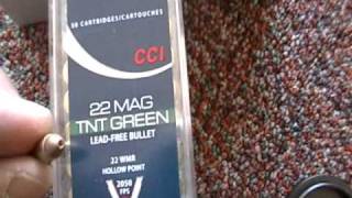 CCI TNT Green 22 Mag Lead Free Test [upl. by Moersch]