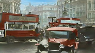 London 1920s in color 60fpsRemastered wsound design added [upl. by Eilatam]