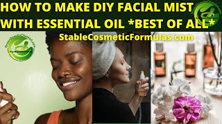 HOW TO MAKE DIY FACIAL MIST WITH ESSENTIAL OIL CALMING LAVENDER FACE MIST RECIPE [upl. by Silvanus]