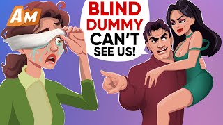 HUSBAND CHEATS On His NEARLY BLIND WIFE In Front Of Her EYES  AniMattersofficial [upl. by Eerok]