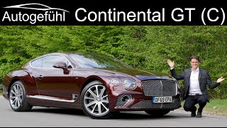 allnew Bentley Continental GT vs Continental GTC FULL REVIEW Coupé vs Cabriolet V8 comparison 2020 [upl. by Naujik]