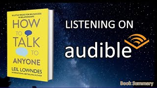 how to talk to anyone  communication skills  audiobook Psychology Booksummary motivation [upl. by Ecnadnak250]