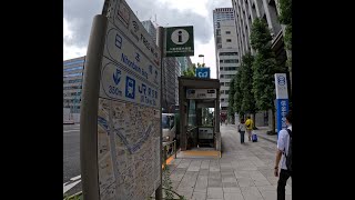 【東京】日本橋駅から地下道を通って茅場町駅まで歩く [upl. by Nikola371]