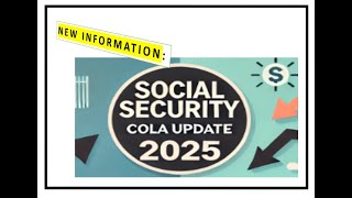 Newest 2025 COLA Update Good or Bad News [upl. by Makell]