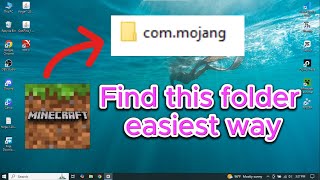 Find commojang folder with easiest way  Minecraft bedrock edition [upl. by Meekyh]