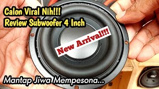 Review Speaker Subwoofer 4 Inch Calon Viral Cocok Buat DIY Boombox [upl. by Dranek]