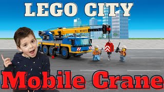 Lego City Mobile Crane Building with Nouri Kids building lego city crane [upl. by Nosbig]