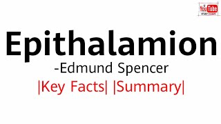 Epithalamion by Edmund Spenser in Hindi Key Facts and Summary [upl. by Anomor]