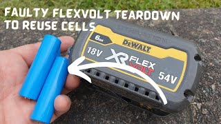 Flexvolt 6ah Complete Teardown repair recycling dewalt Flexvolt [upl. by Liva]