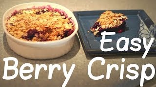 Easy Blueberry Crisp  4 Ingredients 5 Minutes [upl. by Naoma]