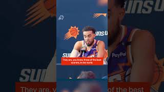 quotThey’re gonna make my job really easy Tyus Jones on playing with Book KD amp Brad shorts [upl. by Gereld]