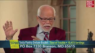 RWW News Jim Bakker Urges Rich People To Buy A Million Dollars Worth Of Survival Food Buckets [upl. by Joni]