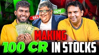 Making 100CR in Stock Market 🤑💲 ft MoneyPechu [upl. by Ettelohcin735]