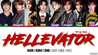 OT8 VER Stray Kids 스트레이 키즈  Hellevator Color Coded HanRomEng Lyrics [upl. by Llehsam]