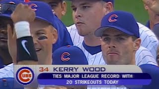 Kerry Woods 20 strikeouts ties MLB record  May 6 1998 vs Astros [upl. by Gingras565]