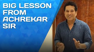 Sachin Tendulkar The biggest lesson of my life from Ramakant Achrekar Sir  सचिनतेंडुलकर [upl. by Esilec809]