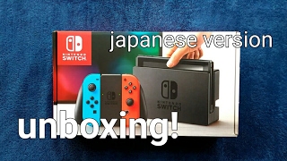 Nintendo Switch Japanese Version Unboxing and System Walkthrough [upl. by Ettenhoj662]