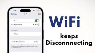 How to Fix WiFi Keeps Disconnecting on iOS 17 [upl. by Nibor]