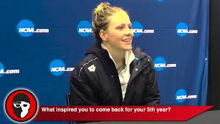 Katharine Berkoff FULL 100 Back 4855 Post Race Interview [upl. by Leimad]