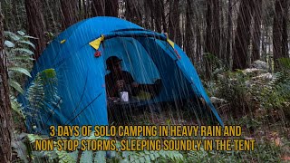 super heavy rain while camping heavy rain for sleeping amp relaxation heavy rain camping [upl. by Adnohsor456]