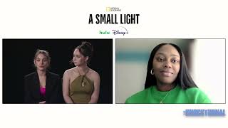 Billie Boullet amp Ashley Brooke Talk New MiniSeries A Small Light [upl. by Melitta884]