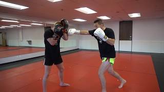 Footwork for Kickboxing  Slide and Juke Steps [upl. by Gilges]