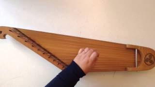 11 String Kantele baltic Zitherlap harp quick demo [upl. by Demeter]