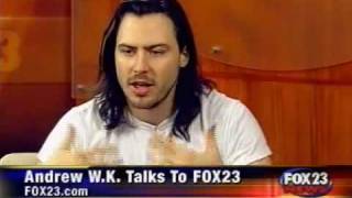 Andrew WK on Fox News [upl. by Eriuqs]