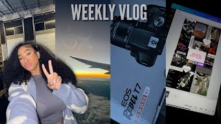 WEEKLY VLOG new camera vision board WORSE flight experience [upl. by Forras667]