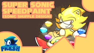 Super Sonic SpeedPaint Sonic Shuffle Design [upl. by Catt512]