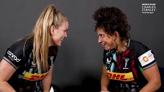 Harlequins Women Headphones Challenge  Big Game 15 Edition [upl. by Meri]