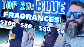 TOP 20 BLUE FRAGRANCES  Popular Versatile Cologne in Every Price Range 9150￼ [upl. by Susan134]