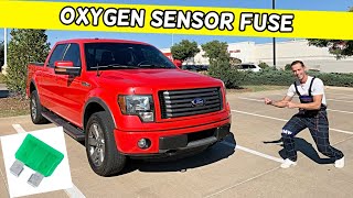 FORD F150 OXYGEN SENSOR FUSE LOCATION REPLACEMENT F 150 02 FUSE 2009 2010 2011 2012 2013 2014 [upl. by Stanly]