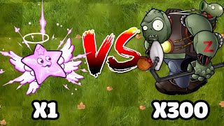 SIX WINGED ANGEL CARAMBOLA vs 300 ZOMBIE RANDOM Who Will Win PVZ Hybrid Challenge V261 [upl. by Vanessa]