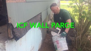 Parging ICF walls [upl. by Paxton]