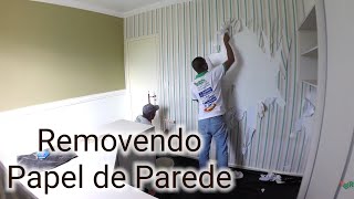 Como retirar Papel de Parede Fácilrdkpinturas [upl. by Teressa]