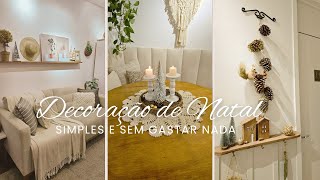 DiY  IDEIAS SIMPLES DECORAÇÃO DE NATAL SEM GASTAR NADA [upl. by Naillig906]