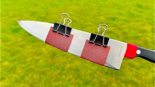 8 Easy Ways To Sharpen A Knife Like A Razor Sharp Amazing Result [upl. by Vento]