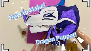 HOW TO MAKE Paper Dragon Puppet [upl. by Oicnevuj]