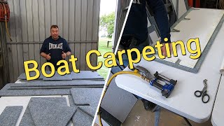 Fishing Boat Project Carpeting the floor Part 11 [upl. by Edy]