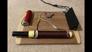 Large Ferrite Rod TRANSMiT Antenna for 21Khz on the VLF band  high Q resonant tuned input amp output [upl. by Nolek]